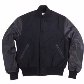 Kampanj! Baseballjacka Skinn, All Black.
