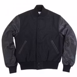 Kampanj! Baseballjacka Skinn, All Black.