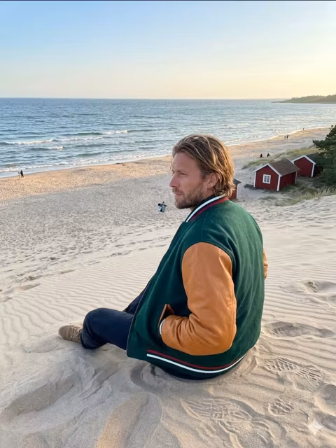 Off Duty, The Nice One, äkta skinn/ull.