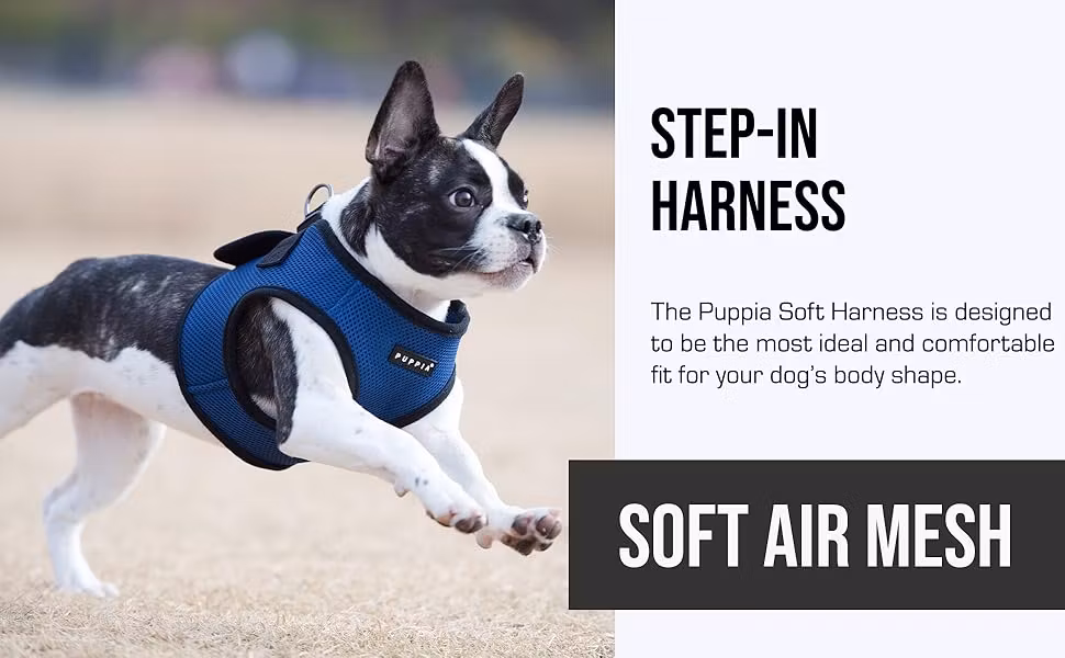 Puppia Soft Sport Harness B Lyseblå / Sky Blue