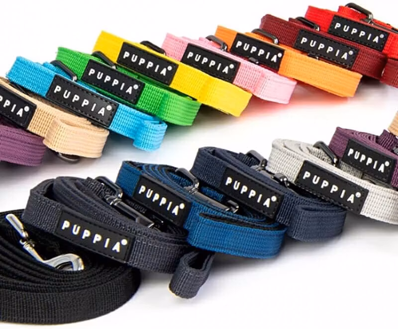 Puppia Two Tone Lead Sort / Black Kobbel