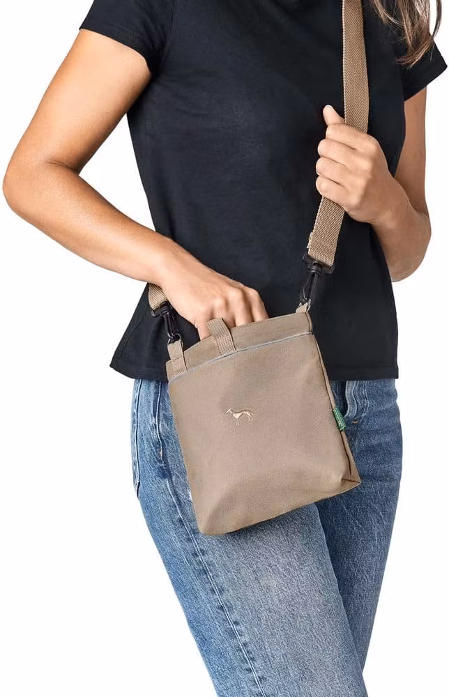 Snackbag with shoulder strap Alva Polyester beige