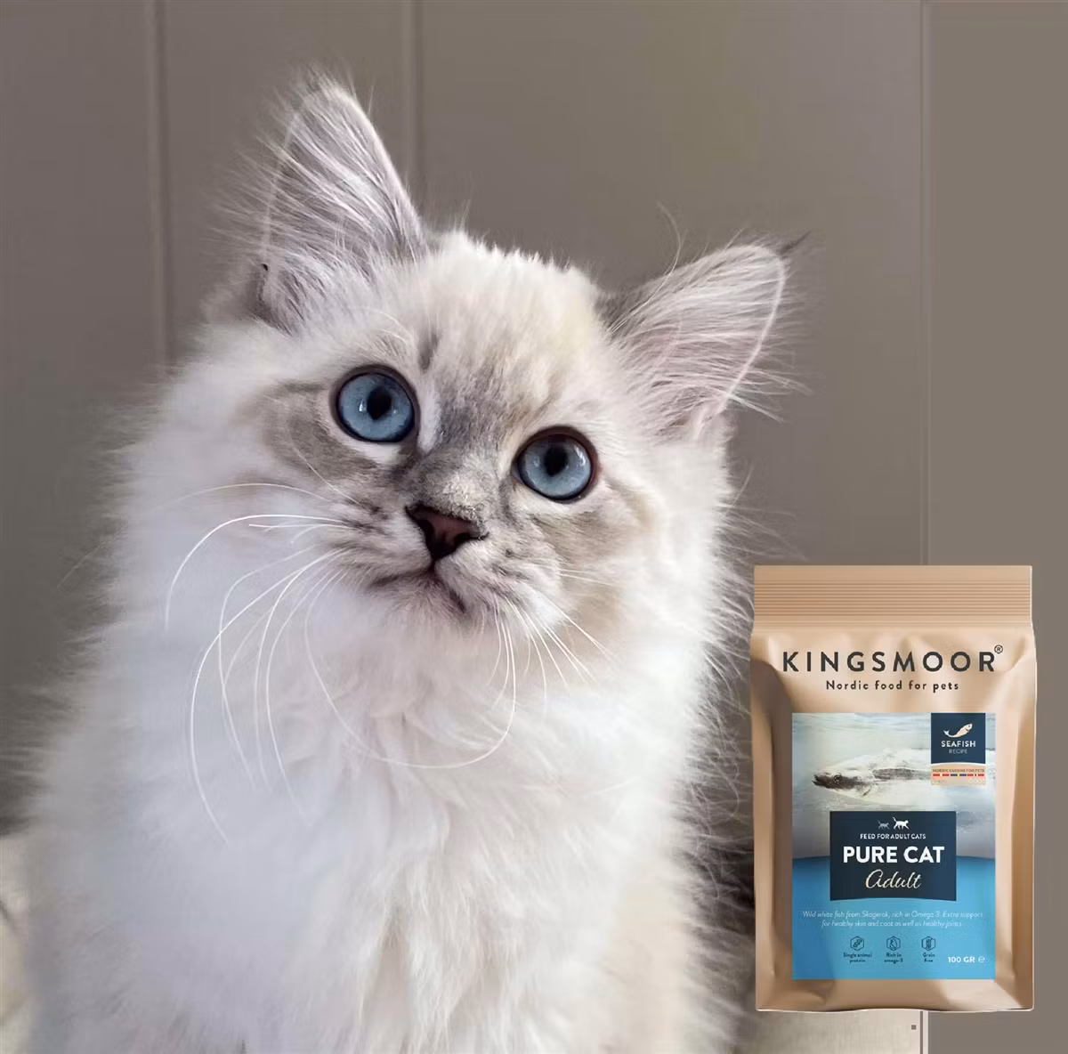 Kingsmoor Voksen Stor Katt Sjøfisk - Pure Seafish Adult Large Cat