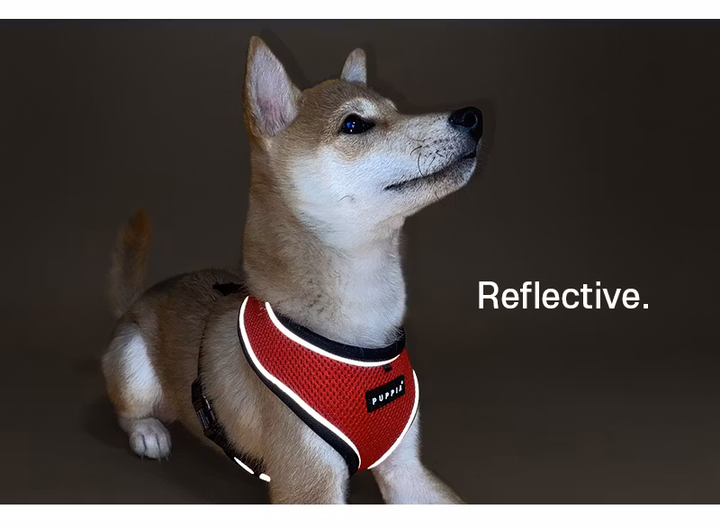 Puppia Soft Harness A PRO m refleks Oransje / Orange