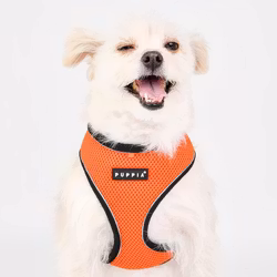 TEST Puppia Soft Harness A PRO m refleks Oransje / Orange
