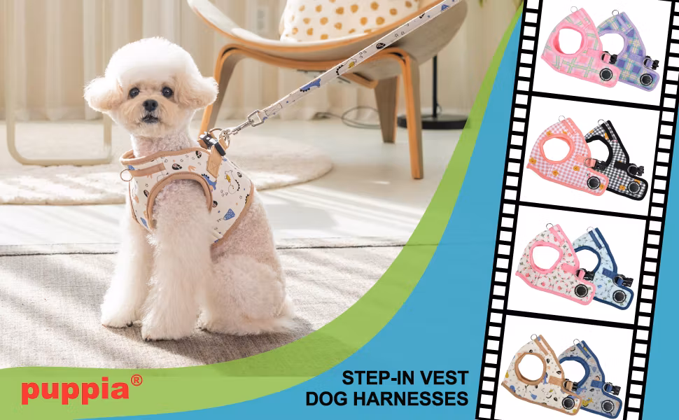 Puppia Luke Harness B Aqua