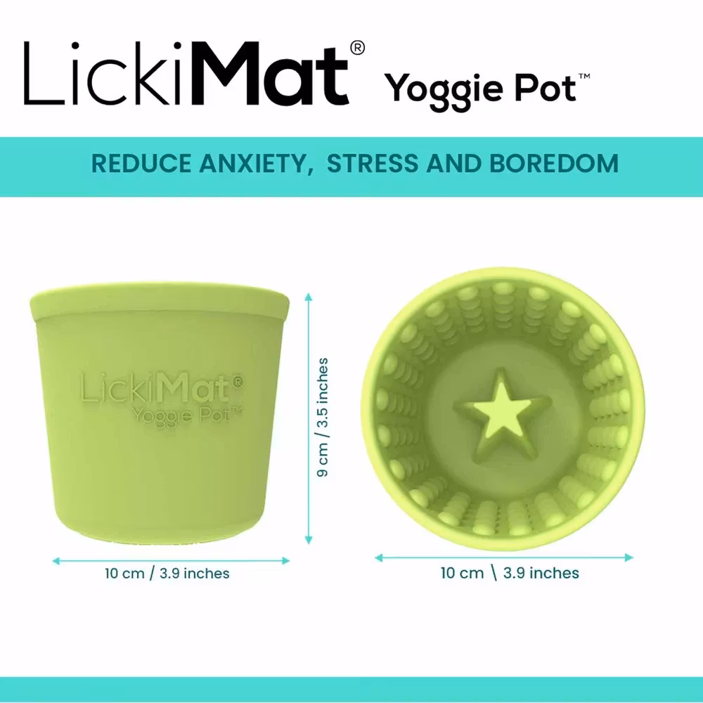 Lickimat Yoggie Pot Oransje Hundeskål