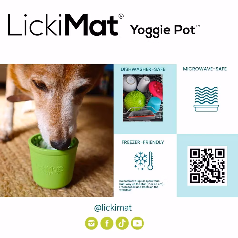 Lickimat Yoggie Pot Oransje Hundeskål