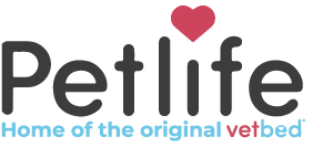Vetbed 75x100cm Grey with I Love My Bed, Petlife Original