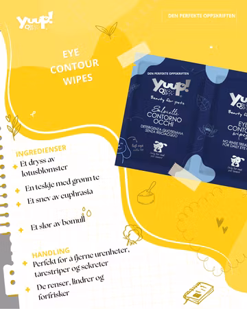 Yuup! Eye Contour Wipes - 2 stk wipes
