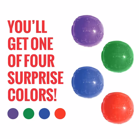 KONG Squeezz Ball L Assorterte farger