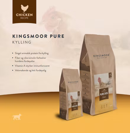 Kingsmoor Valp Liten Hund Kylling - Pure Chicken Puppy Small Dog