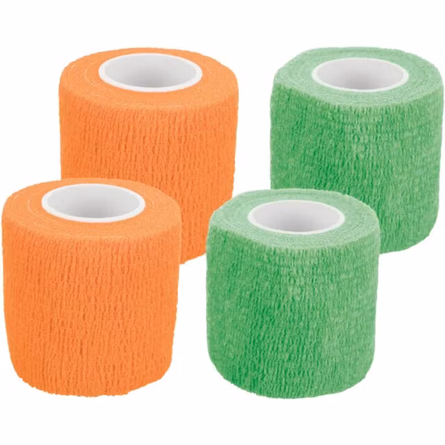 Bandasje Fleksibel og Selvklebende stk 5cm/4,5m assorterte farger