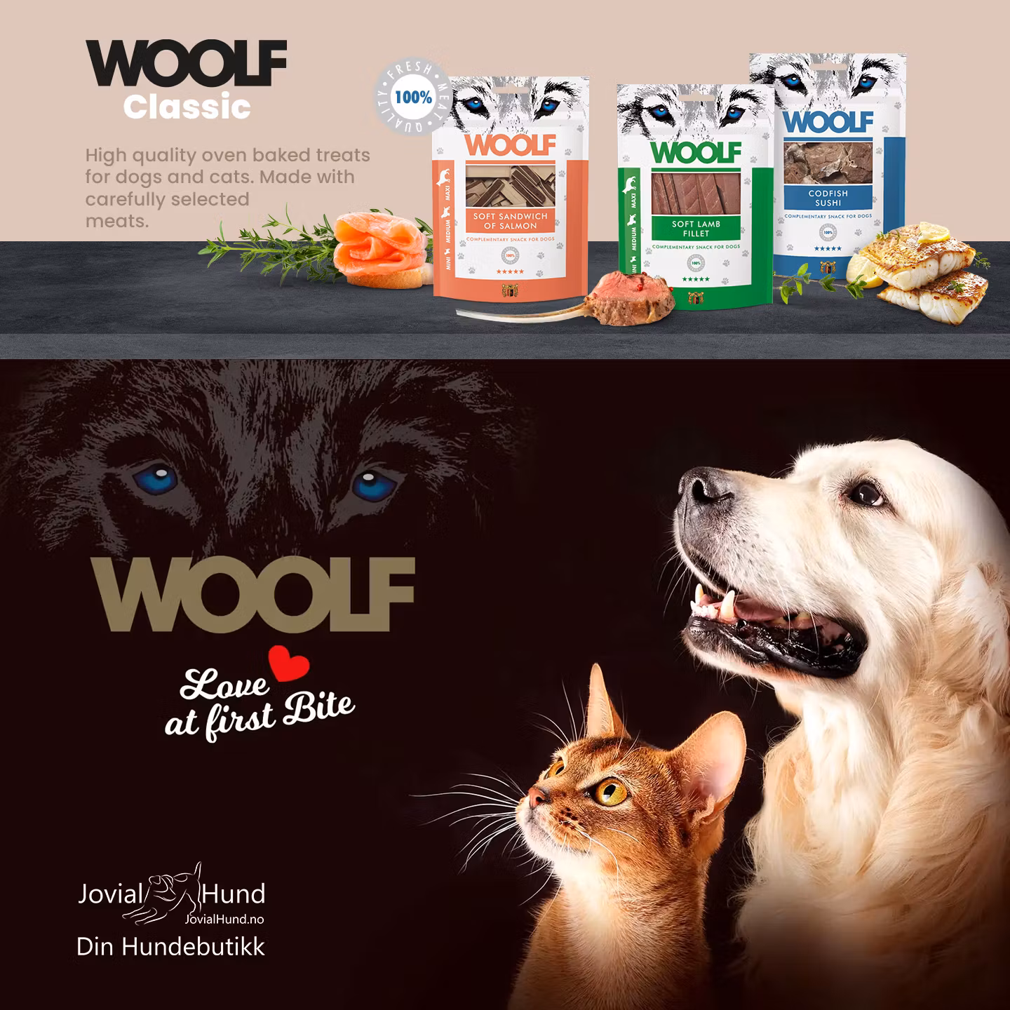 Woolf Lamb Chunkies 100g
