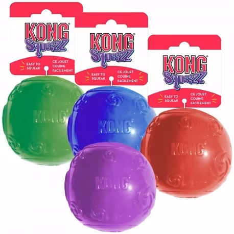 KONG Squeezz Ball M Assorterte farger