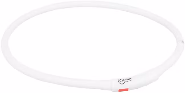 Lysende Halsbånd Silikon M/USB Lader XS-XL 70cm/10mm