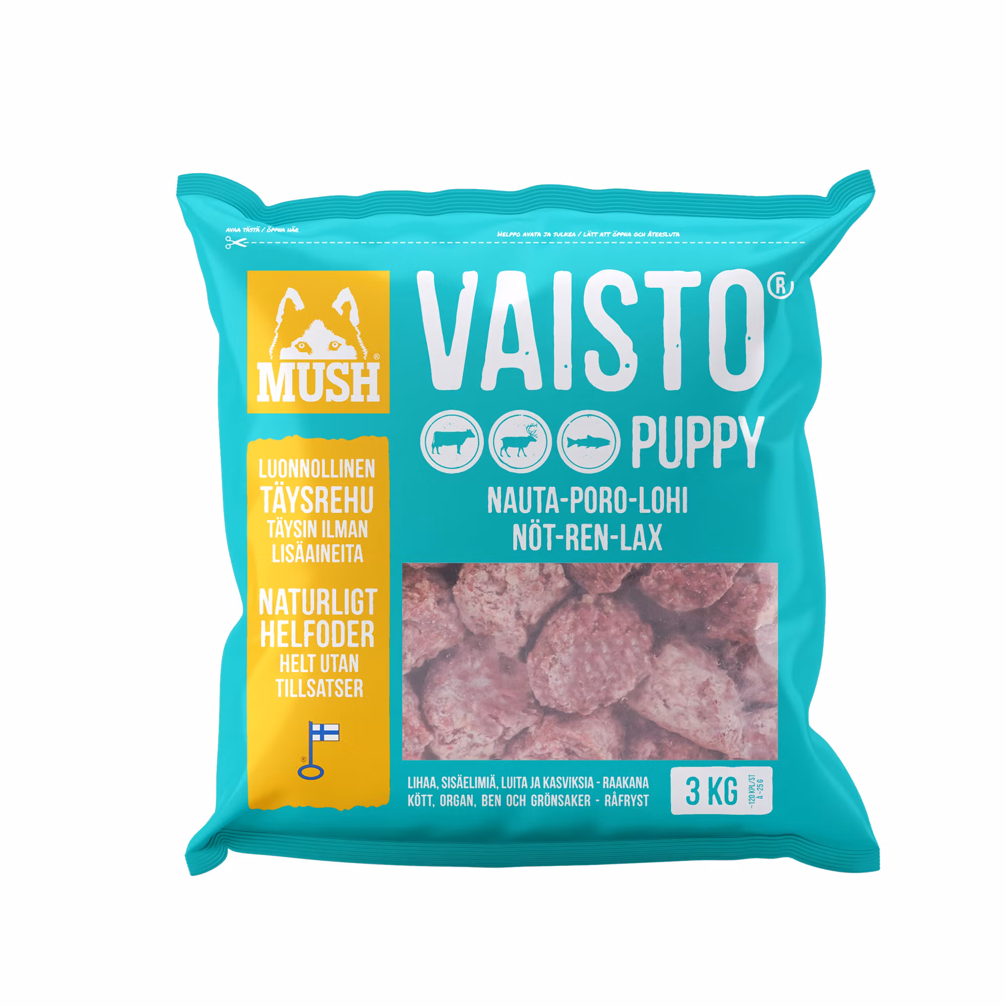 MUSH Vaisto® Okse-Reinsdyr-Laks (Isblå)
