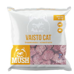 MUSH Vaisto® Cat Hvit - storfe- gris