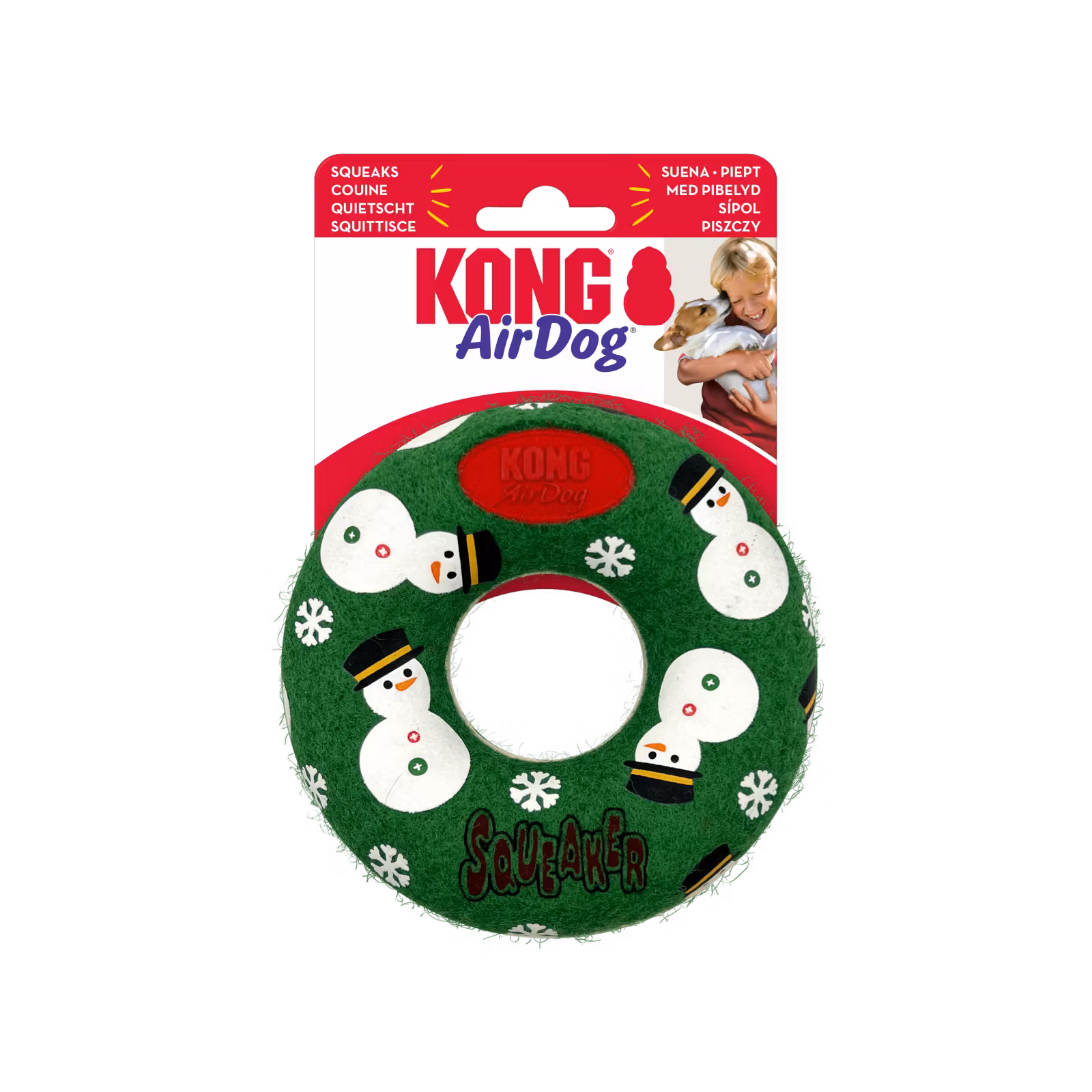KONG Holiday AirDog Squeaker donut M