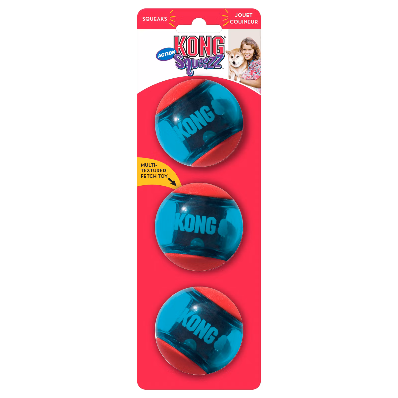 KONG Squeezz Action Ball S 3pk