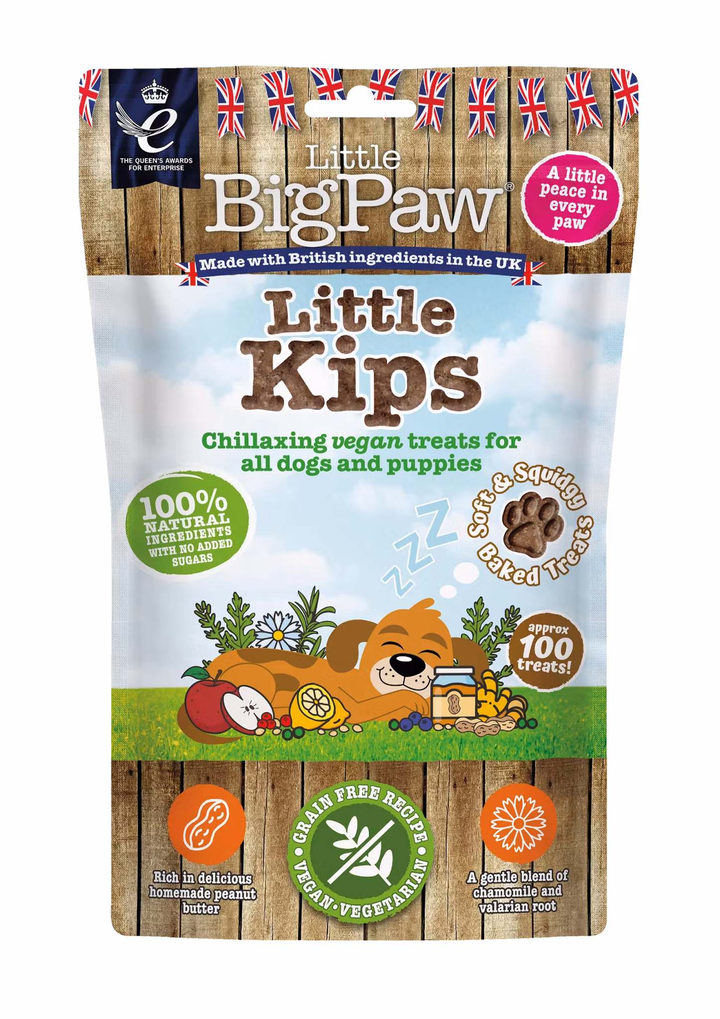LBP Treat Little Kips Chillaxing Vegan 90g Peanut Butter