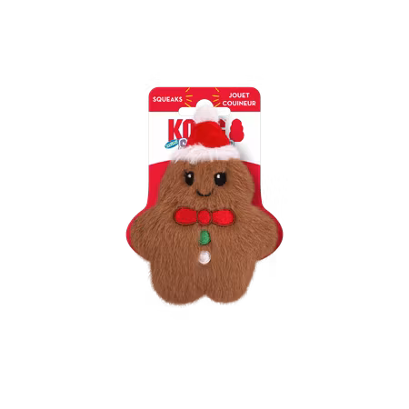 KONG Holiday Snuzzles Mini Gingerbread Brown XS Juleleke