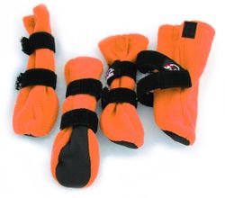 Finnero Halla Fleecesokk 4pk Orange Potesokker