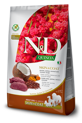 Farmina N&D Dog Quinoa Skin & Coat, Venison & Coconut Adult All Breeds 7 Kg
