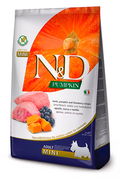 Farmina N&D Dog Pumpkin Lamb & Blueberry Adult Mini 2,5 Kg