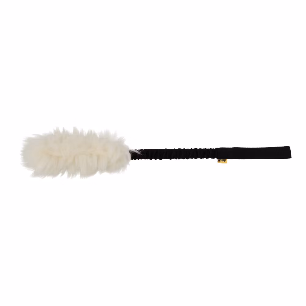 Dingo Draleke m/strikk og sauepels Sort ca 50-65 cm