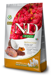 Farmina N&D Dog Quinoa Skin & Coat, Quail & Coconut Adult Med/MAX 2,5 Kg
