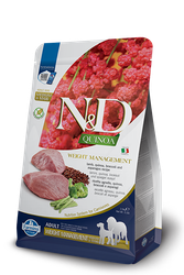 Farmina N&D Dog Quinoa Weight Management Lamb & Broccoli Adult Medium & Maxi 7 Kg