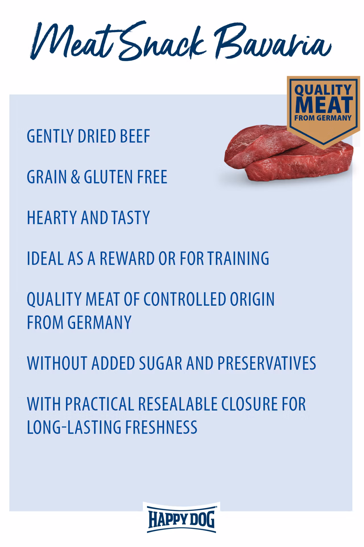 Happy Dog Supreme Meat Snack Allgäu (Storfekjøtt) 75g