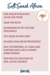 Happy Dog Soft Snack Mini Africa (Struts) 100g