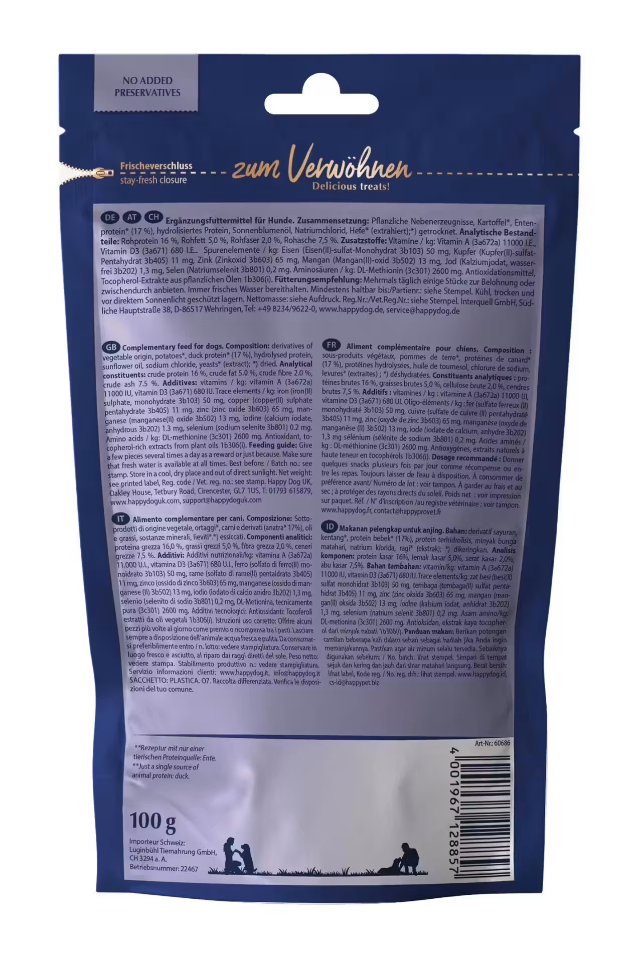 Happy Dog Soft Snack France (And) 100g