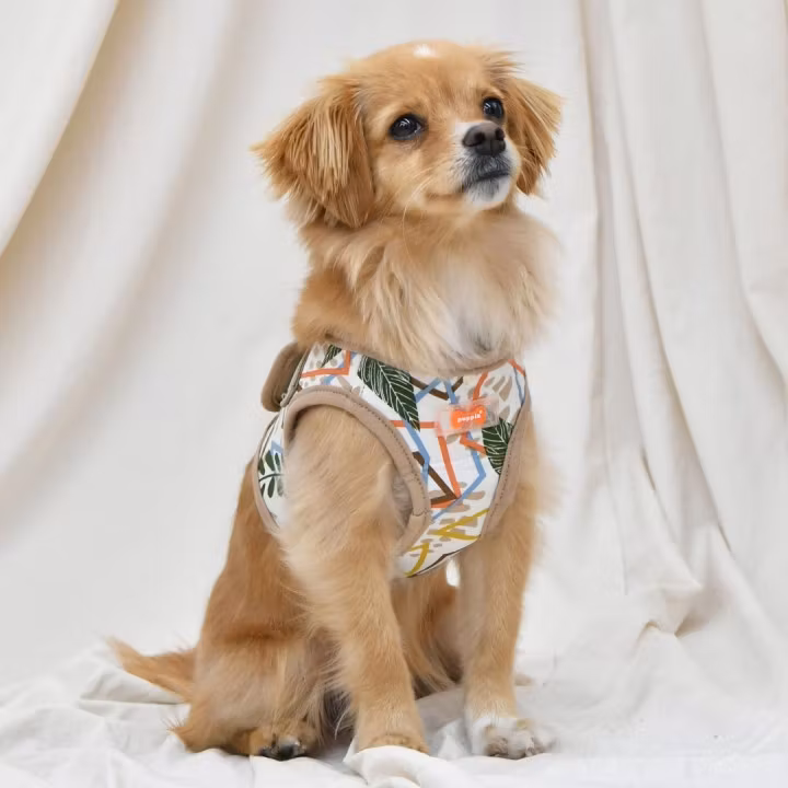 Puppia Botanical Harness B Beige