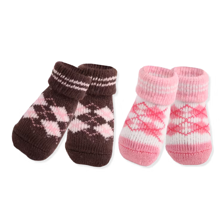 Puppia Argyle Sokker Rosa