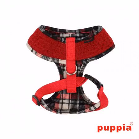 Puppia Smurf Harness A Blå / Navy L & Rød / Red L
