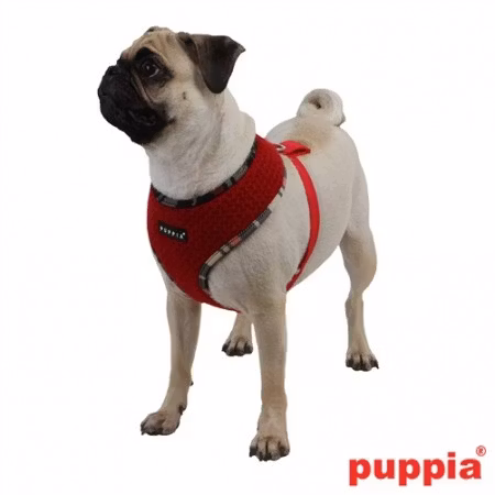 Puppia Smurf Harness A Blå / Navy L & Rød / Red L