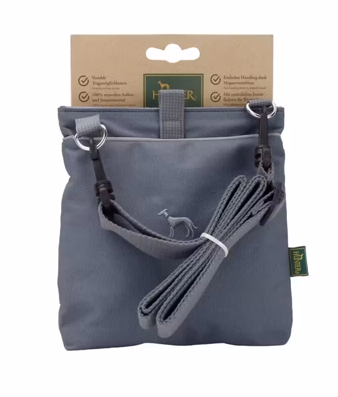 Snackbag with shoulder strap Alva Polyester anthracite