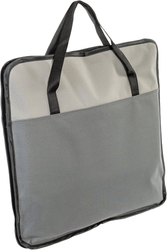 Transportveske Nylon Skråstilt Svart/grå Small 39x21x23cm