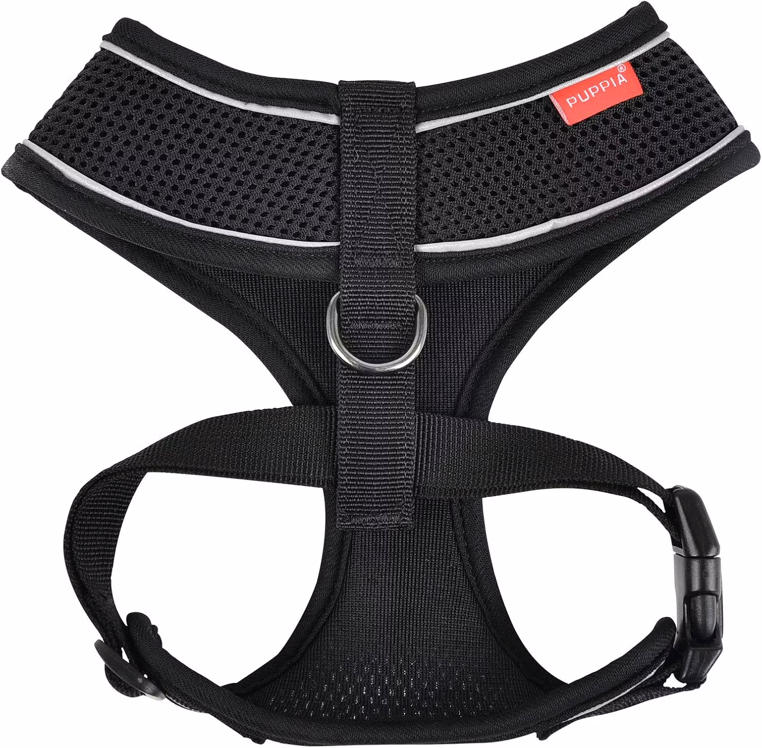 Puppia Soft Harness A PRO m refleks Sort / Black