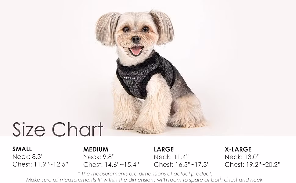 Puppia Hepatica Harness B Beige/Sort L
