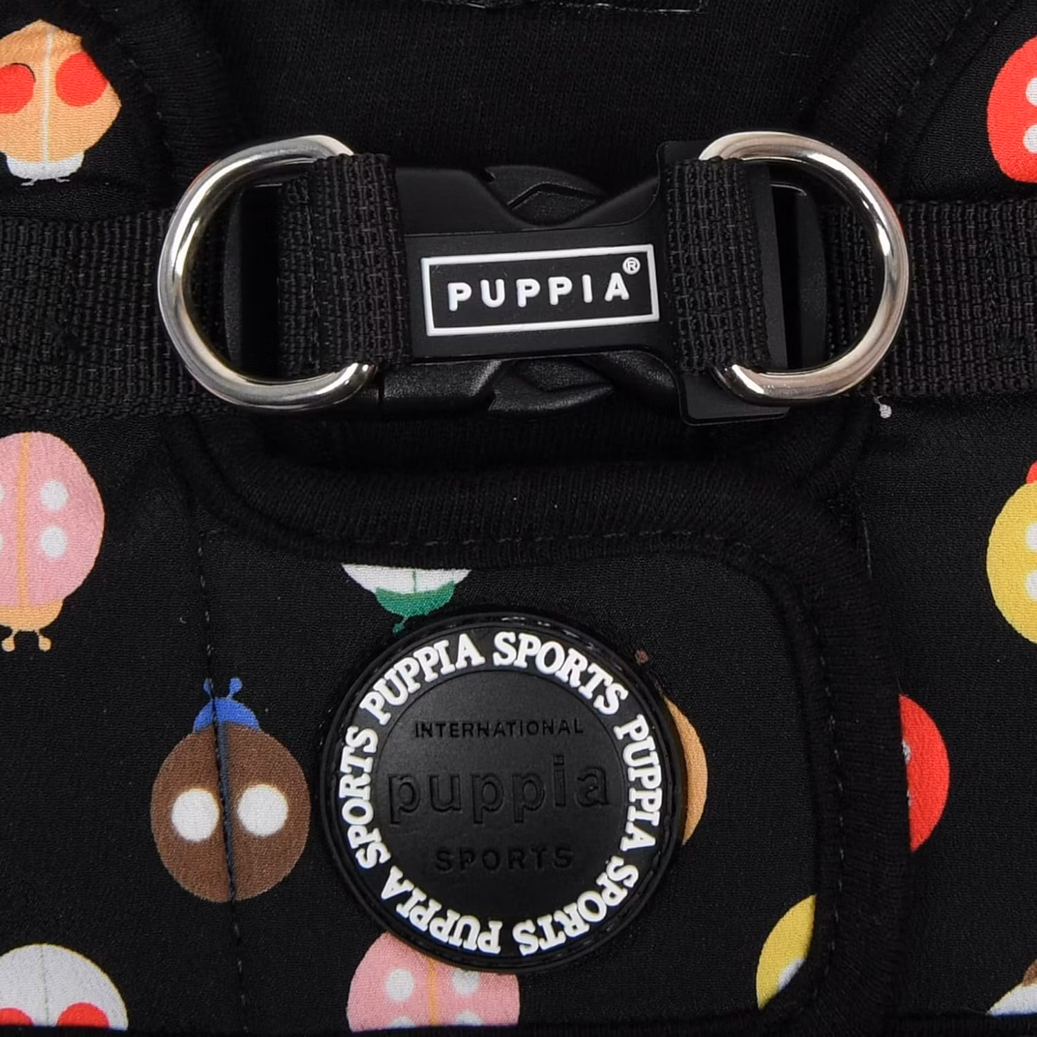 Puppia Lady Beetle Harness B Sort / Black