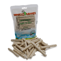 Farm Food Rawhide Munchie Heart & Rice 35stk pose - Hjerte og Ris