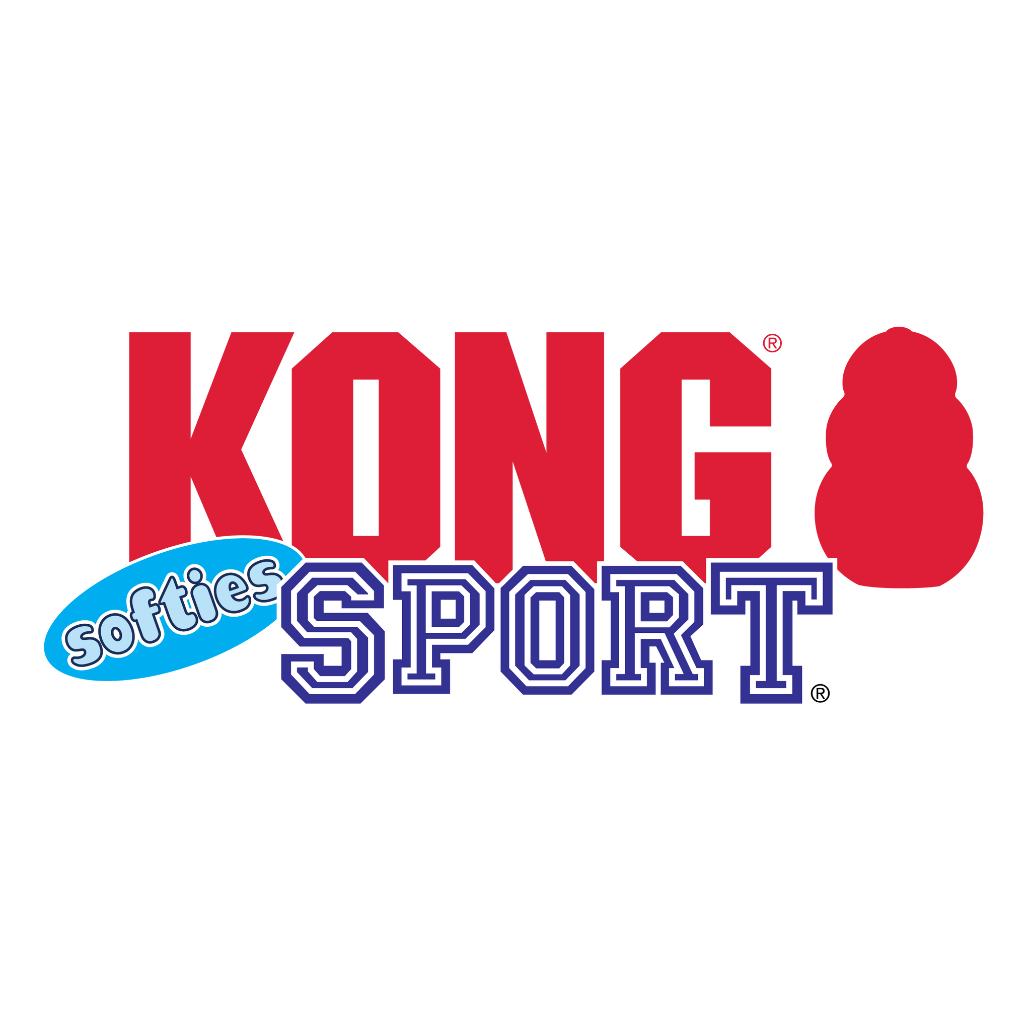 KONG Sport Softies Balls 3-pk S Assorterte farger