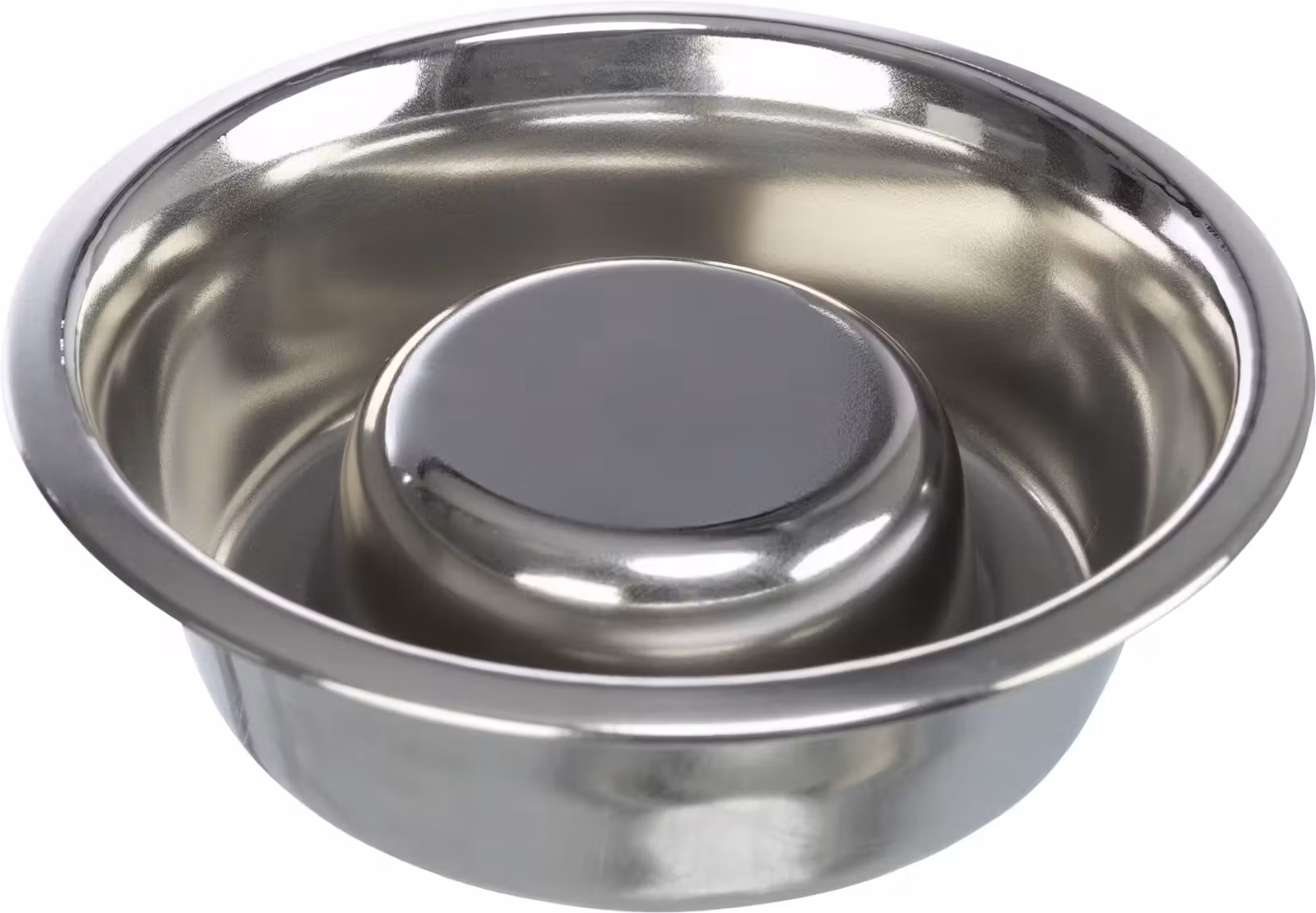 Trixie Hundeskål Slow Feed Rustfritt Stål 1,1l Ø21cm