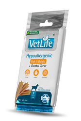 Farmina Dog Dental Treat VetLife Hypo Fish Potato Adult Medium & Maxi 100 Gr
