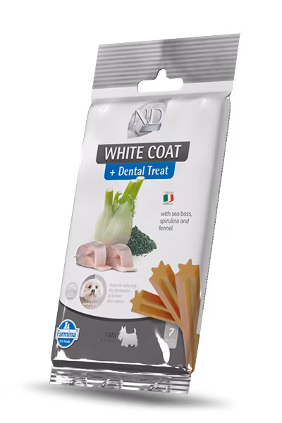Farmina Dog Dental Treat White Sea Bass Spirulina & Fennel Rice Adult Medium & Maxi 100 Gr