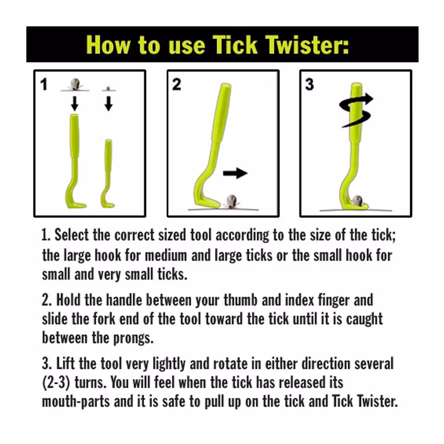 O'TOM Flåttfjærner Tick Twister ny type! Assorterte farger